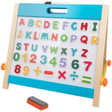 Chad Valley travel easel magnetic whiteboard and chalkboard, UK version