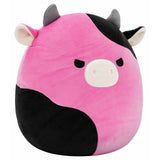 Squishmallows black and pink cow plush 12 inch (British brand)