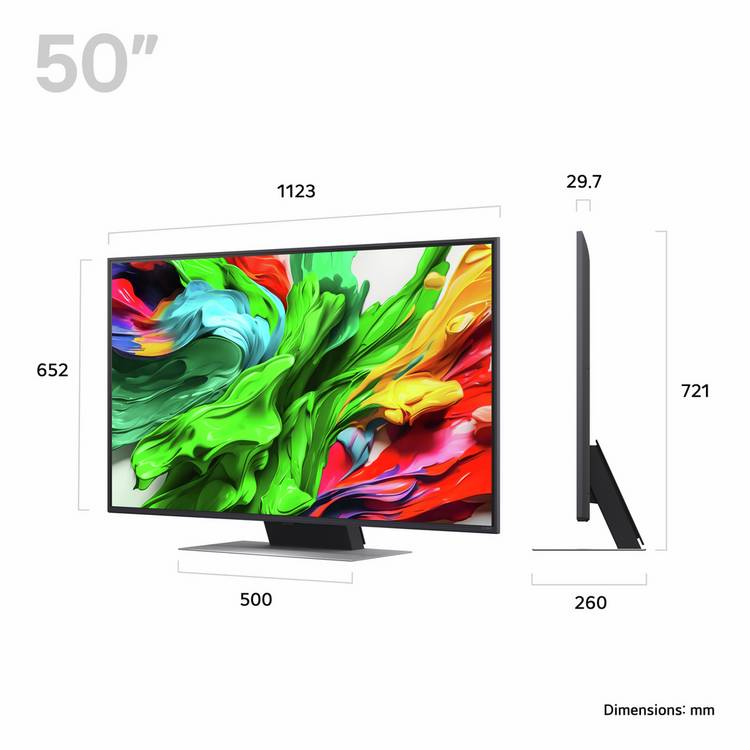 LG QNED87 50 inch 4K MiniLED Smart TV - British product