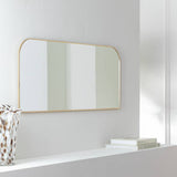Argos Habitat Gold Round Edge Rectangular Wall Mirror - 40x100cm- Buy online at McGrocer