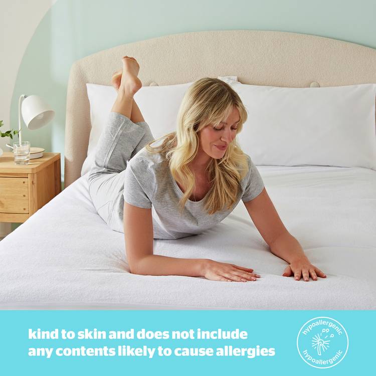 Silentnight terry towelling cot bed mattress protector, imported from the UK