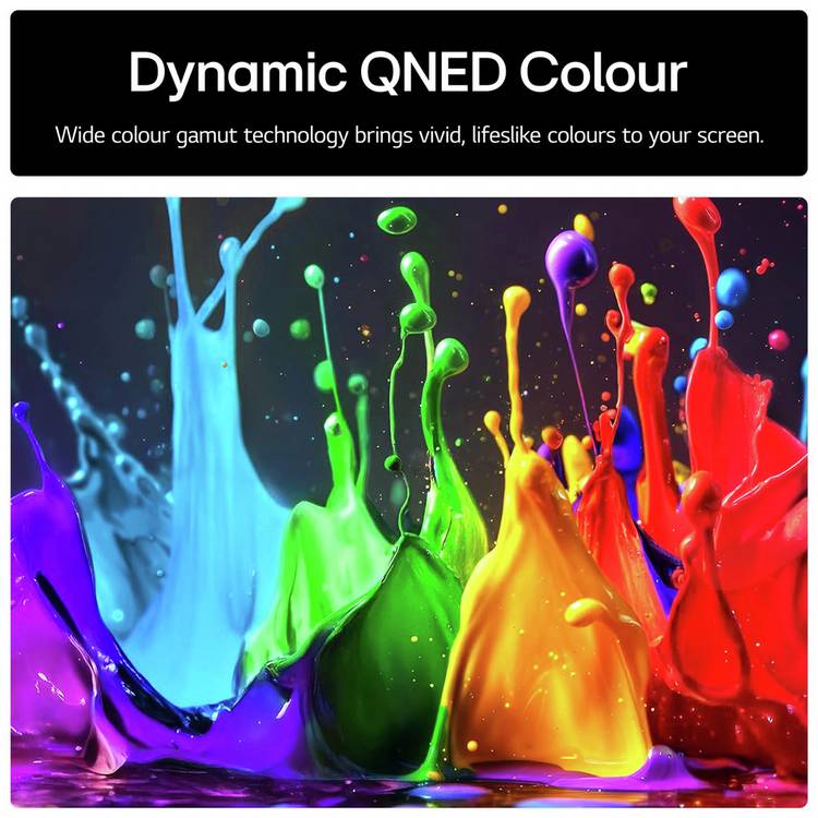 LG QNED TV 43-inch 4K HDR smart TV (British brand)