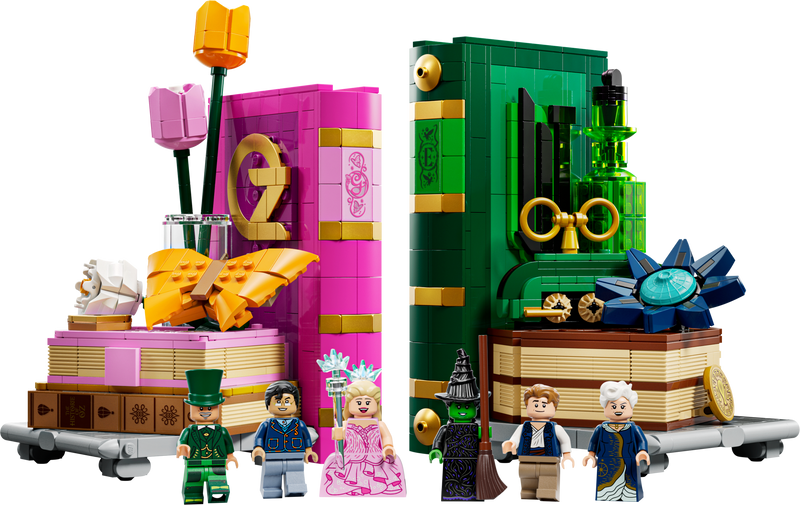 LEGO Glinda & Elphaba Bookends 1327 piece set, UK version