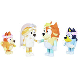 Bluey character figures wedding time 4 pack, imported from the UK