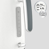 Breville Obliq kettle white 1.7L, imported from the UK
