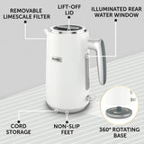 Breville Obliq kettle white 1.7L, imported from the UK