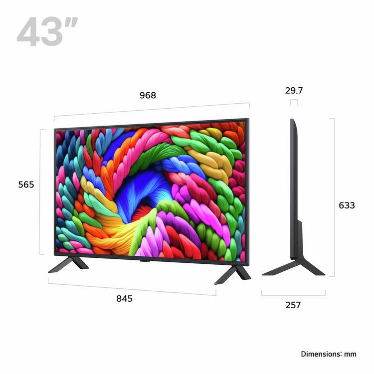 LG Smart TV NanoCell 4K 43 inch (British brand)