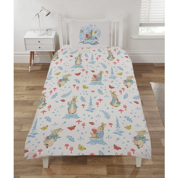 Beatrix Potter Peter Rabbit pink bedding set single - British product