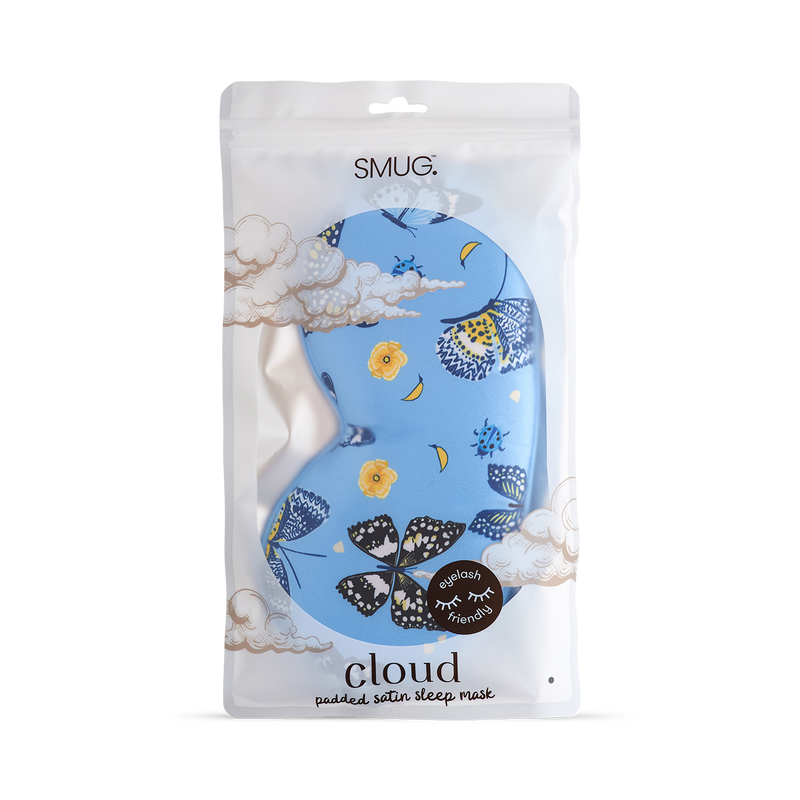 Smug Cloud padded butterfly sleep mask (British brand)