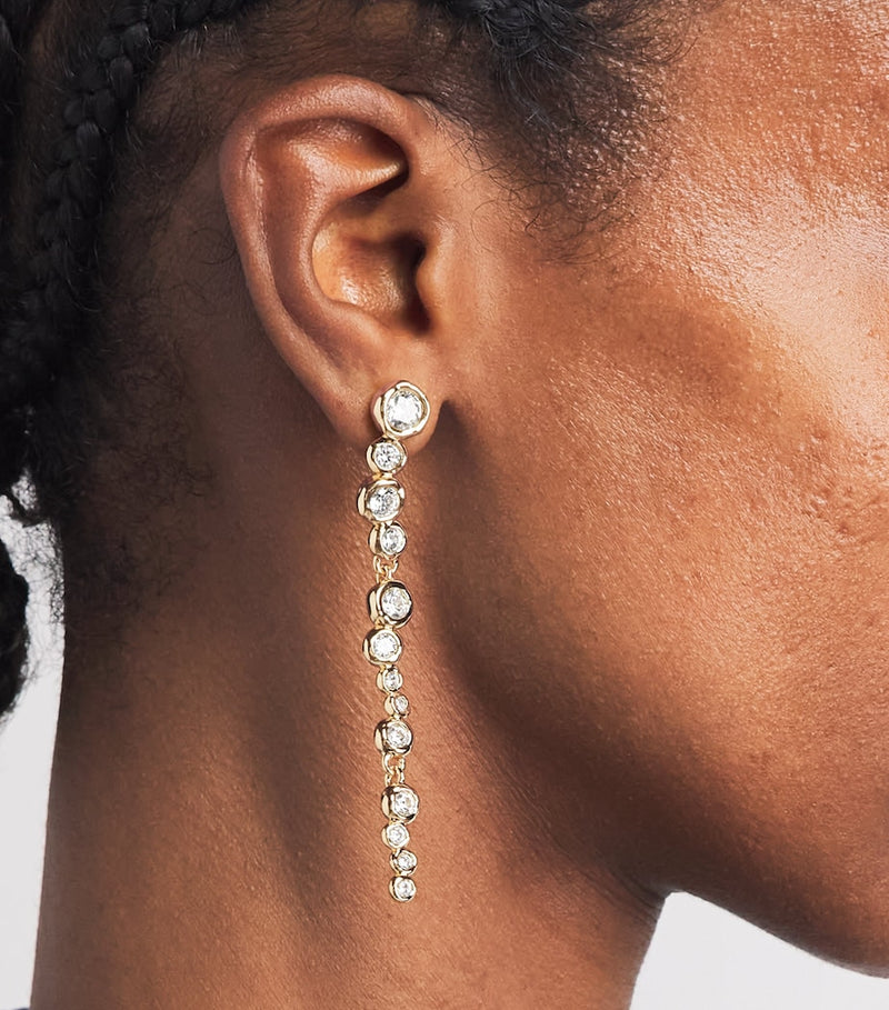 Alexis Bittar Asterales dangle earrings, imported from the UK