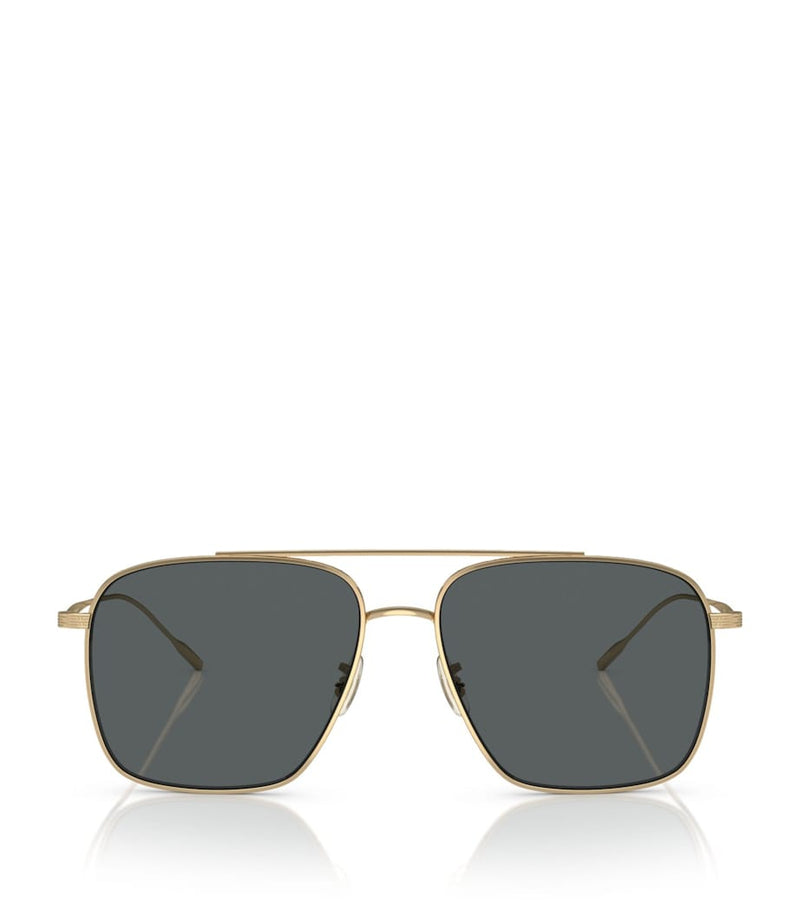 Oliver Peoples Dresner sunglasses titanium gold-tone (British brand)