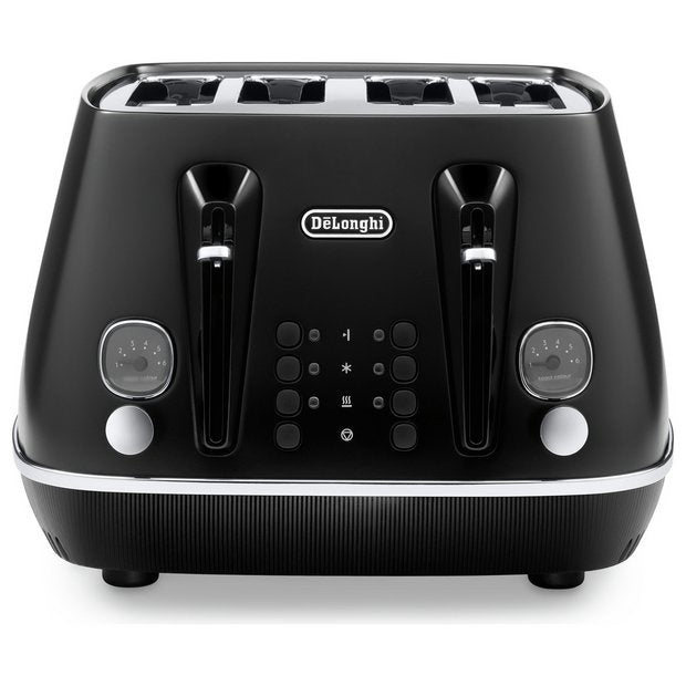De'Longhi black 4 slice toaster - British product