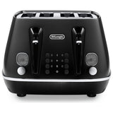 De'Longhi black 4 slice toaster - British product