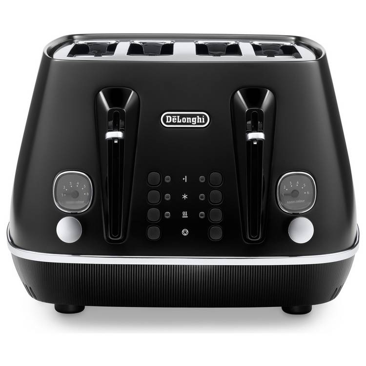 De'Longhi black 4 slice toaster - British product