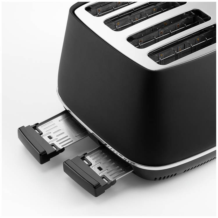 De'Longhi black 4 slice toaster - British product