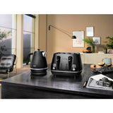 De'Longhi black 4 slice toaster - British product