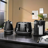 De'Longhi black 4 slice toaster - British product