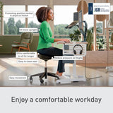 Leitz ergonomic sit stool faux leather - British product