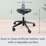 Leitz ergonomic sit stool faux leather - British product