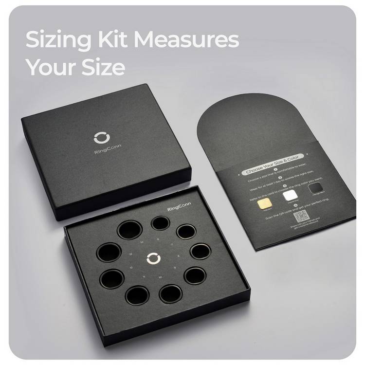 RingConn Gen 2 Smart Ring Sizing Kit, imported from the UK