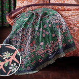 Argos Habitat x Morris & Co. Blackthorn Throw Green 125x150cm- Buy online at McGrocer