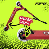 Zinc Phantom stunt scooter with stunt peg - British product