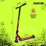 Zinc Phantom stunt scooter with stunt peg - British product
