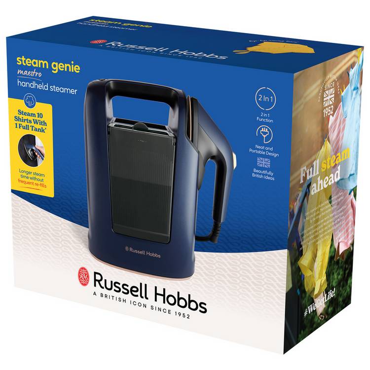 Russell Hobbs Steam Genie Maestro handheld steamer (British brand)