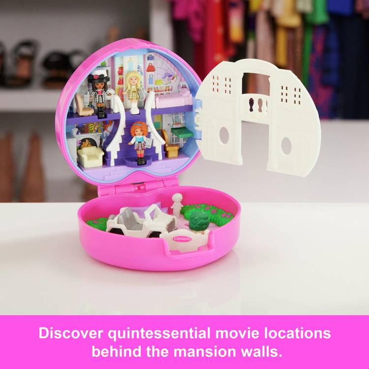 Polly Pocket Clueless micro dolls and car collector playset, UK version