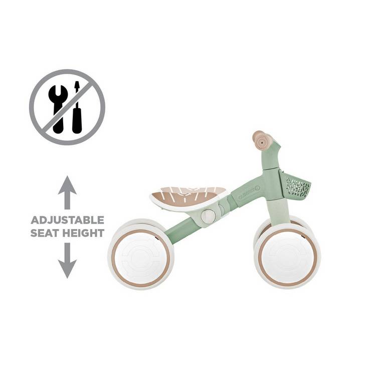 Globber Learning Bike Eco balance bike Pistachio (British brand)