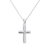 Revere sterling silver cross chain diamond cut 18 inch (British brand)