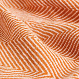 Habitat herringbone throw burnt orange 125x150cm, imported from the UK