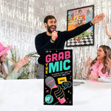 Lucky Egg Grab The Mic party game with foam microphone, UK version