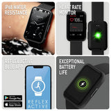 Reflex Active Corrus smartwatch black strap, imported from the UK