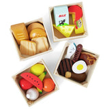 Argos Melissa & Doug Sturdy Wooden Food Set 26cm x 26cm x 6cm- Buy online at McGrocer