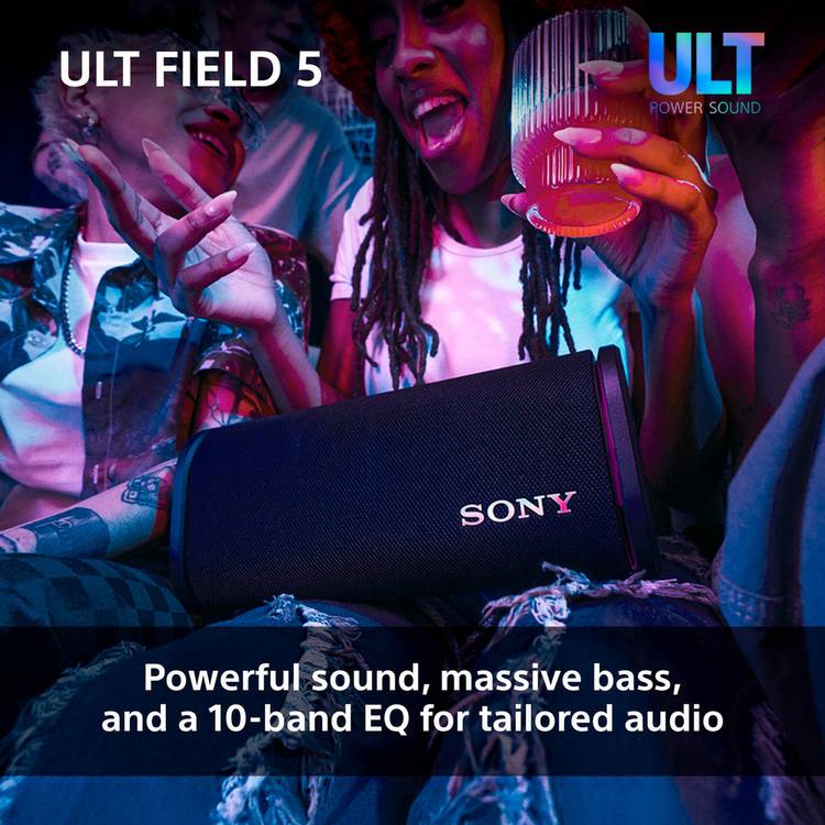 Sony ULT Field 5 portable Bluetooth speaker black (British brand)