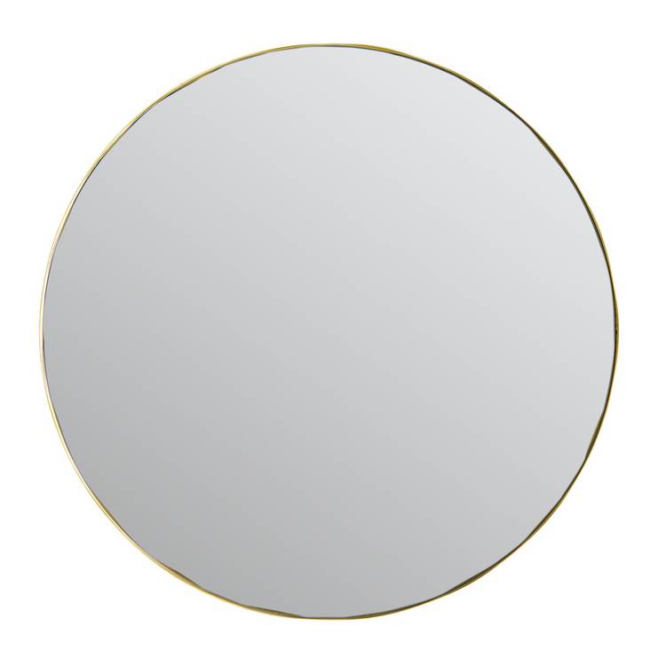 Habitat yellow round wall mirror 60cm, imported from the UK