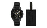 Argos Armani Exchange Chronograph Black Silicone Watch Set- Buy online at McGrocer