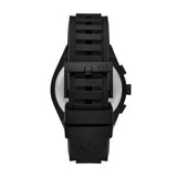 Armani Exchange chronograph watch black silicone 42mm (British brand)