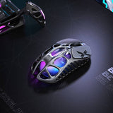 GravaStar Mercury X Pro wireless gaming mouse in silver (British brand)