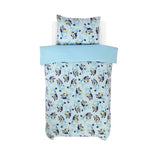 Bluey Mischief Fleece blue kids bedding set single, imported from the UK