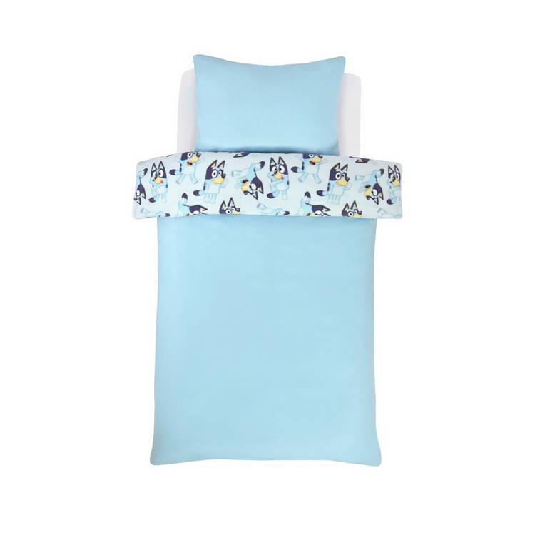 Bluey Mischief Fleece blue kids bedding set single, imported from the UK