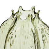 Habitat green seed pod glass vase H32.5cm (British brand)