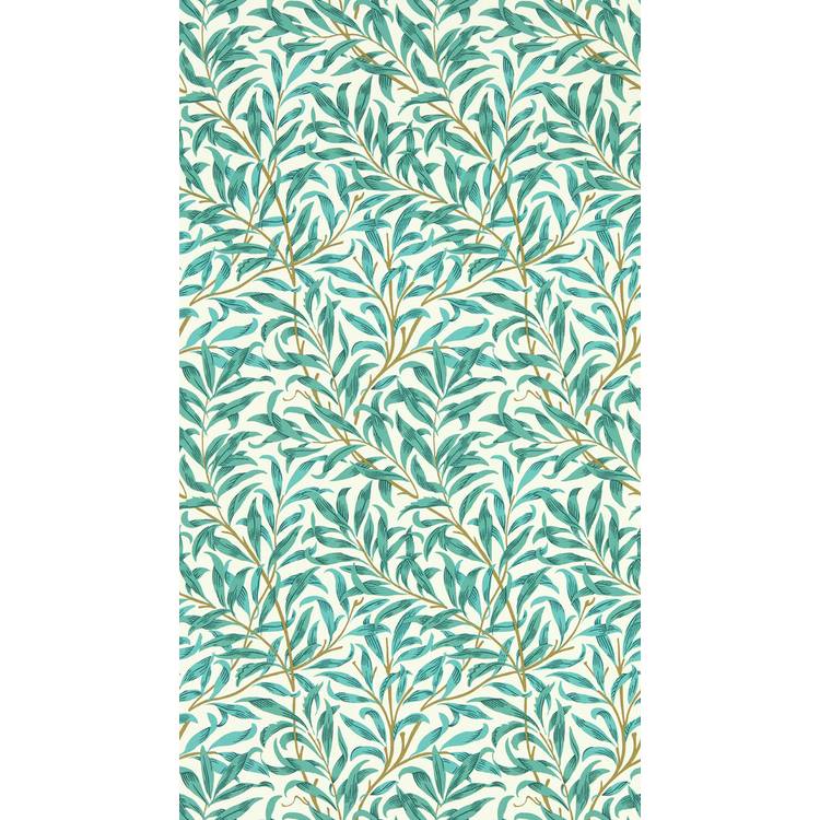 Clarke & Clarke Willow Bough Teal Blue wallpaper roll, imported from the UK