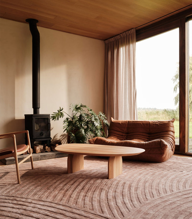The Rug Company Sono Salmon rug 2.74m x 1.83m (British brand)