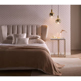 Clarke & Clarke Chrysler Pearl Cream wallpaper roll, UK version
