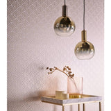 Clarke & Clarke Chrysler Pearl Cream wallpaper roll, UK version