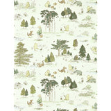 Sanderson Disney Winnie the Pooh macaron green wallpaper, UK version