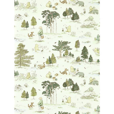 Argos Sanderson Disney Winnie The Pooh Macaron Green Wallpaper- Buy online at McGrocer