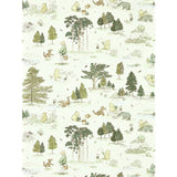 Sanderson Disney Winnie the Pooh macaron green wallpaper, UK version